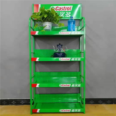 弧形鐵質(zhì)展架 機(jī)油、潤(rùn)滑油、防水涂料與五金文化用品的完美展示方案